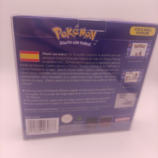 Caja pokemon azul trasera