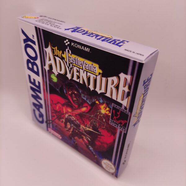 Caja Castlevania Adventure Lateral