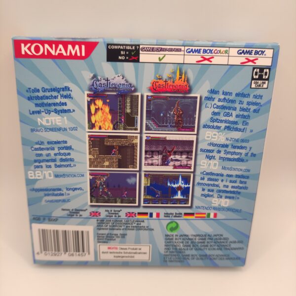 Caja Castlevania Double Pack Trasera