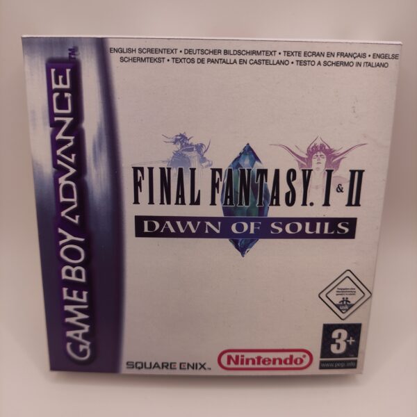 Caja Final Fantasy 1 y 2 Dawn of Souls Frontal