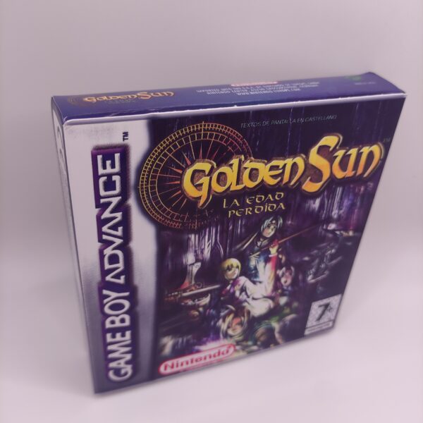 Caja Golden Sun 2 La Edad Perdida Lateral