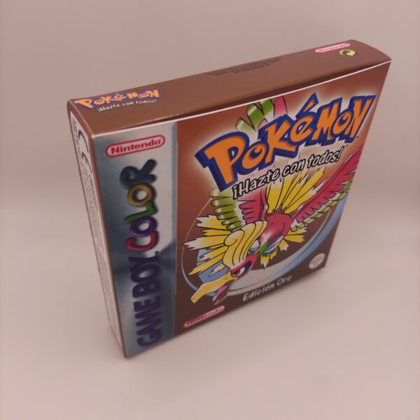 Caja Pokemon Oro Lateral