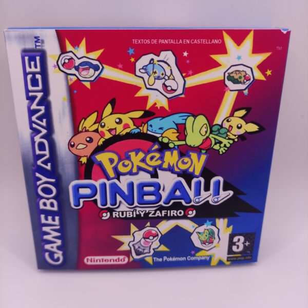 Caja Pokemon Pinball Rubi y Zafiro Frontal