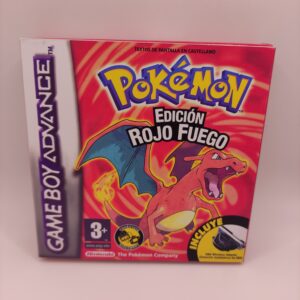 Caja Pokemon Rojo fuego Frontal