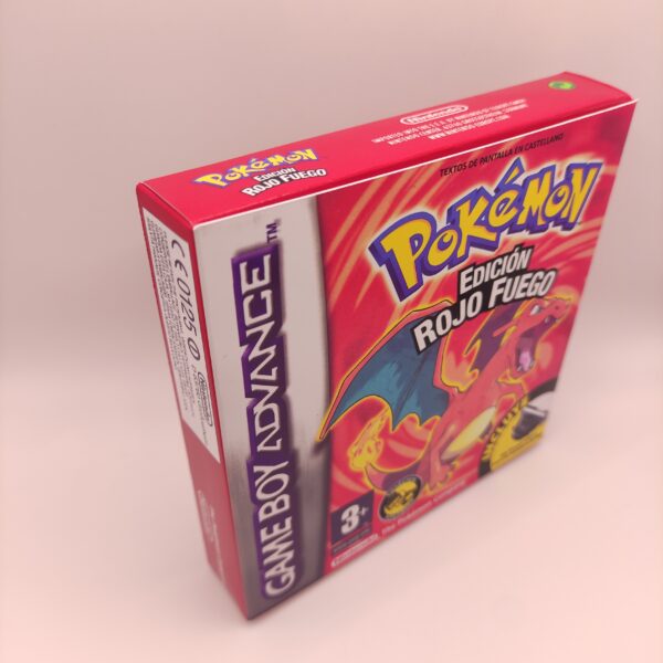 Caja Pokemon Rojo fuego Lateral