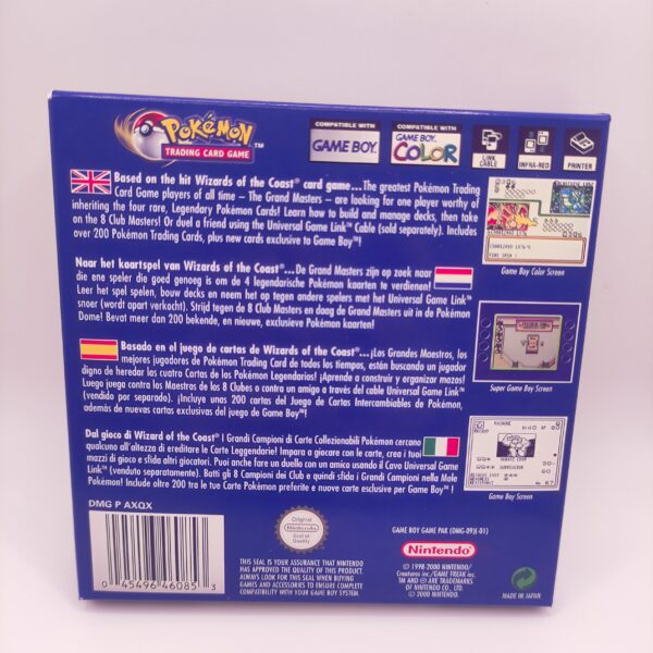 Caja Pokemon Trading Card Game Trasera