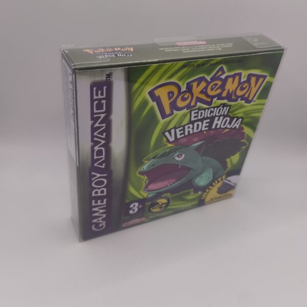 Caja Pokemon Verde hoja Lateral