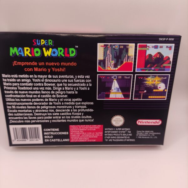 Caja Super Mario World Trasera